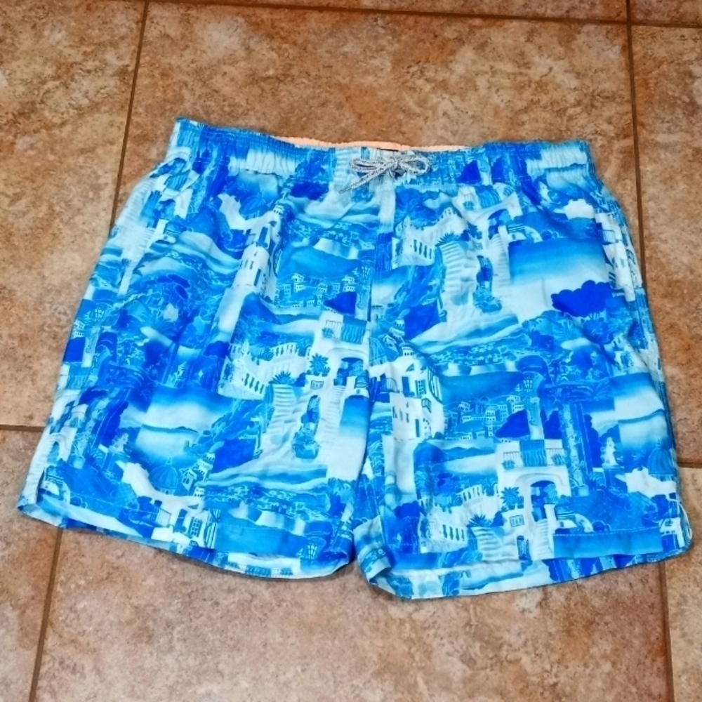 Michael's Swim Shorts Santorini Graphics  Size Medium